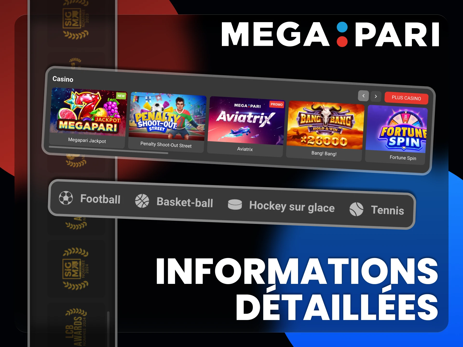 La fiabilité est le principal avantage de la plateforme officielle Megapari.