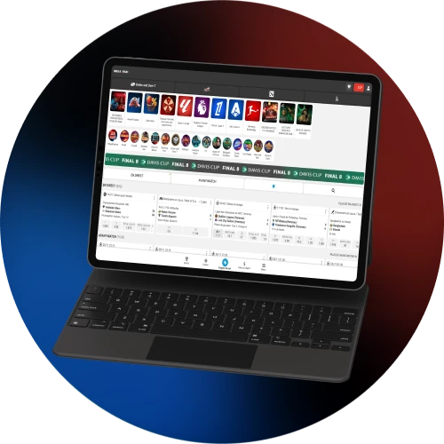 L'application Megapari offre une navigation facile.
