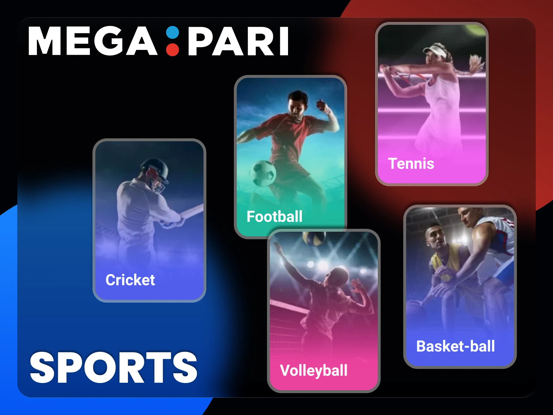 Placez vos paris sportifs directement depuis l'application officielle Megapari.