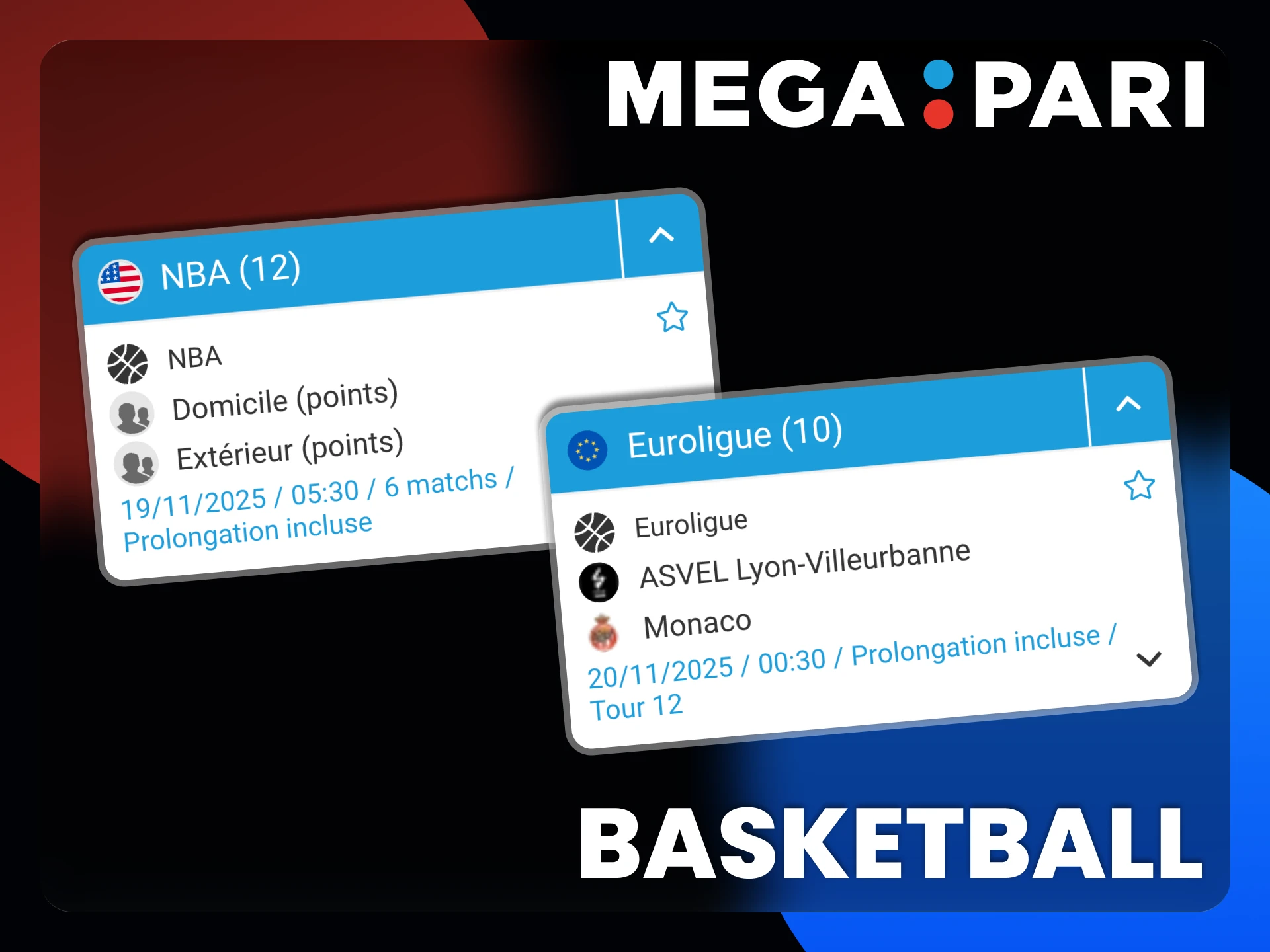 Pariez sur le basket-ball avec Megapari.