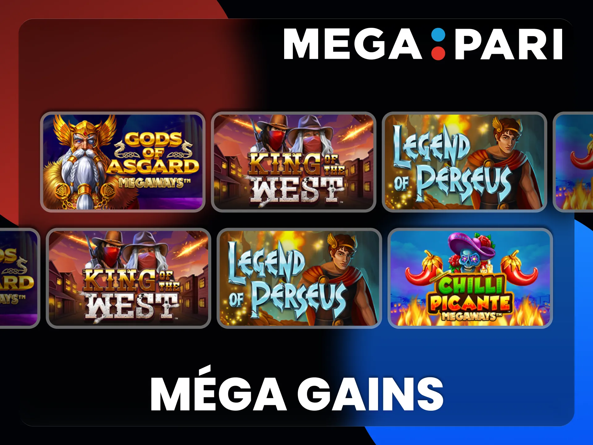 Vous devriez essayer la catégorie Mega Wins sur Megapari.