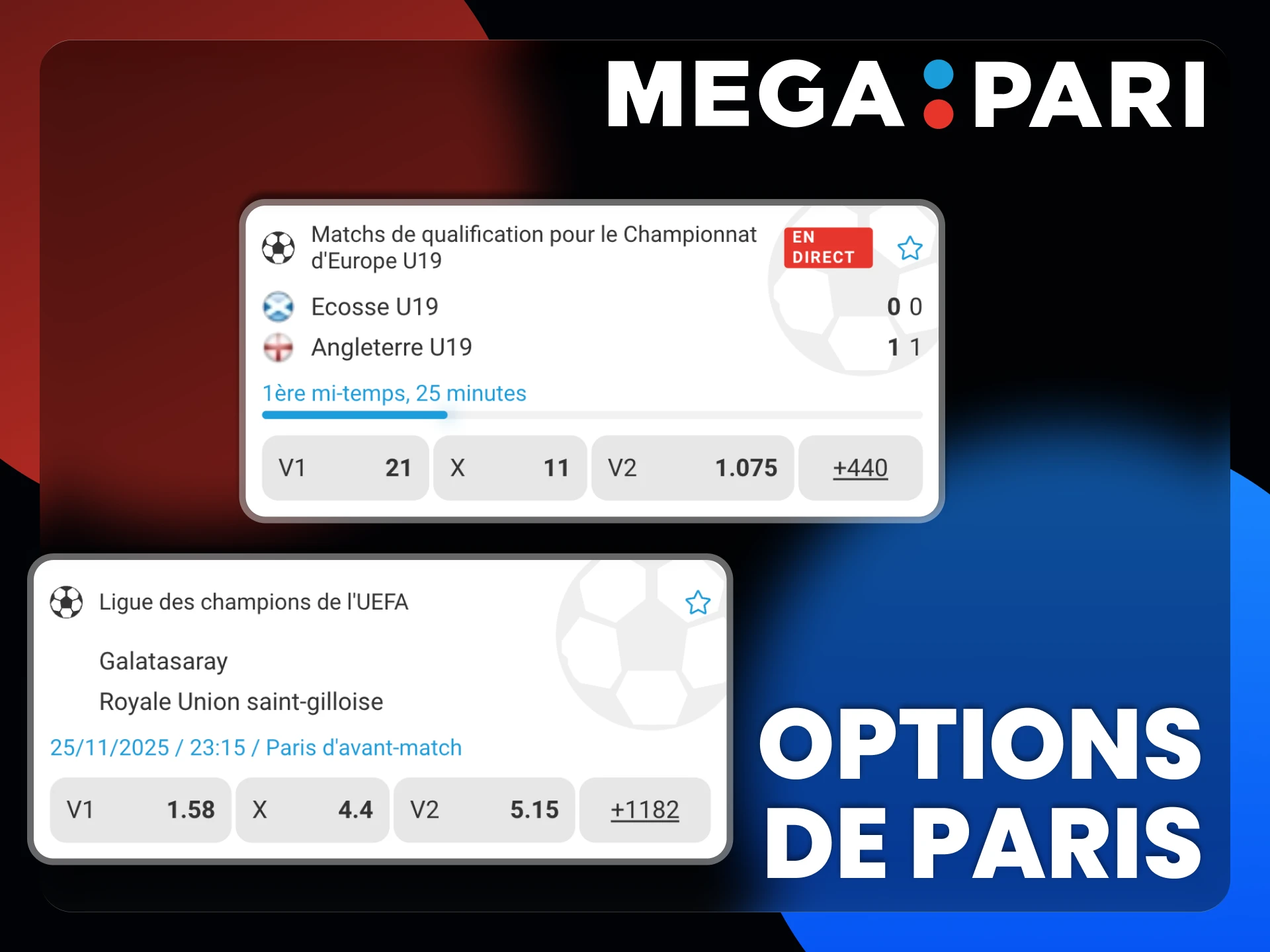 Découvrez la diversité des options de paris sportifs proposées par Megapari.